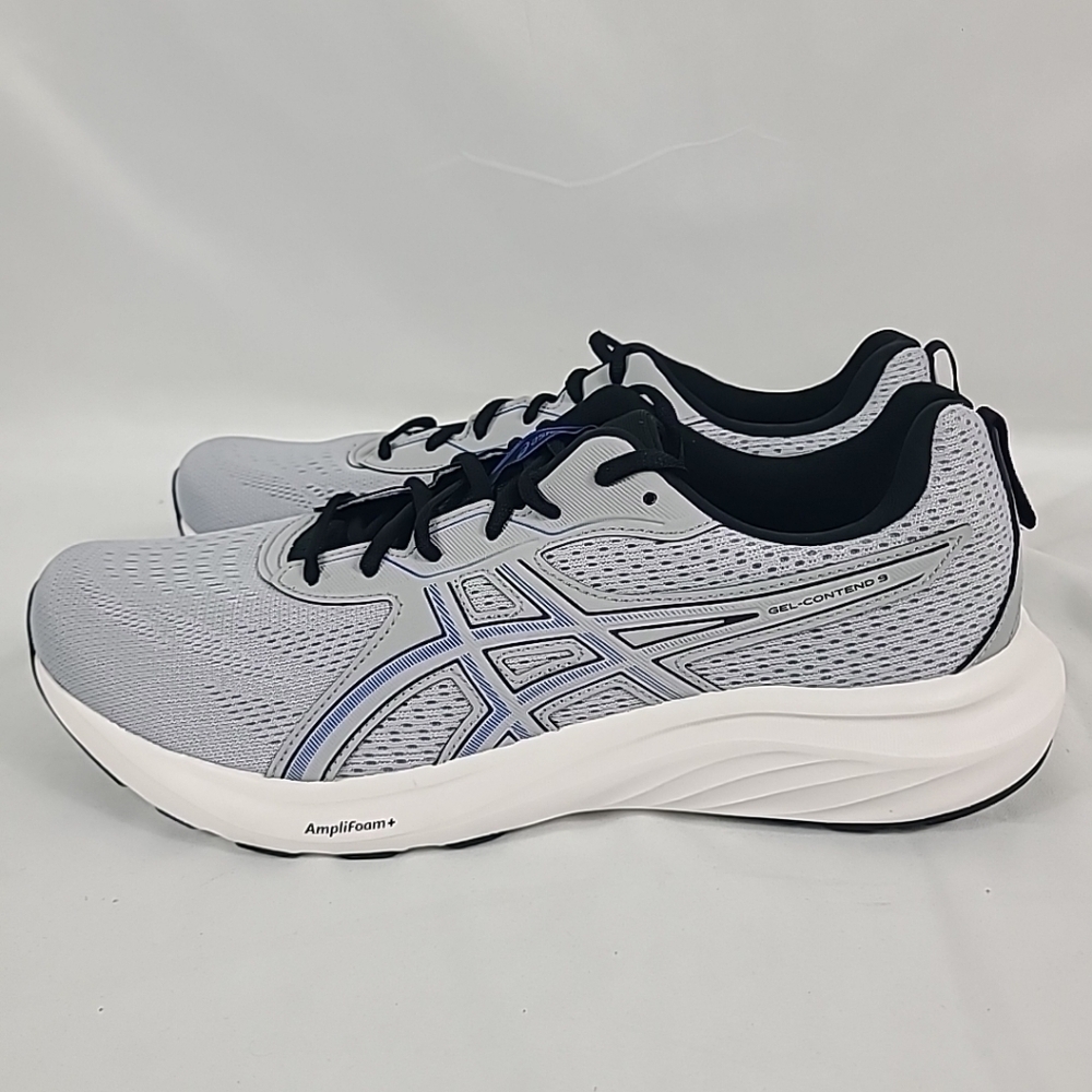 NEW Asics Men's Gel-Contend 9 Piedmont Grey/Black Sneakers Sz 12 - Picture 3 of 8